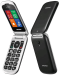 Brondi STONE+ - Telefono con funzionalità - dual SIM - microSD slot - 320 x 240 pixel - rear camera 1,3 MP - nero